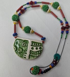 Vintage Mixed Media Beaded Necklace
